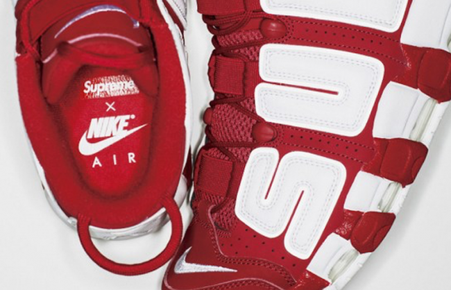 supreme nike shoes red