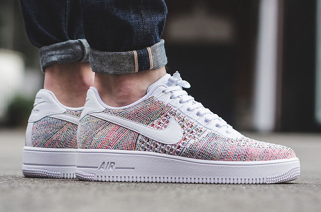 nike air force 1 flyknit low multicolor