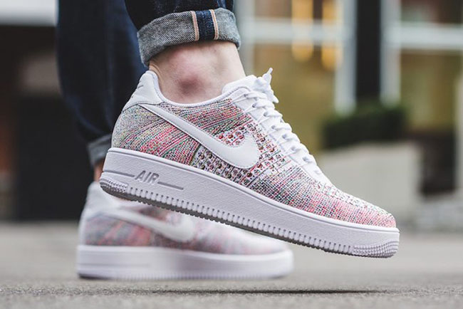 air force 1 flyknit low multicolor