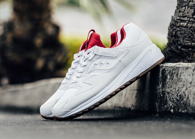 Saucony Grid 8500 White Red | SneakerFiles