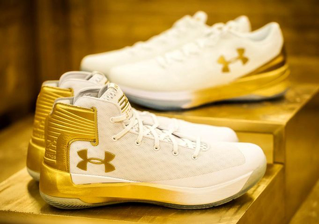 under armour curry gold