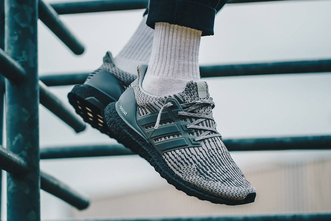 ultra boost grey on feet