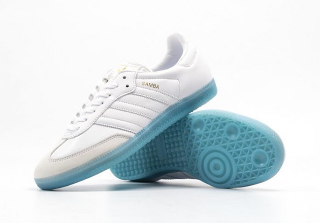 adidas samba white blue