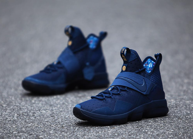 lebron 14 blue and gold
