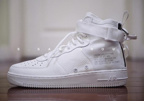 nike sf af1 mid white