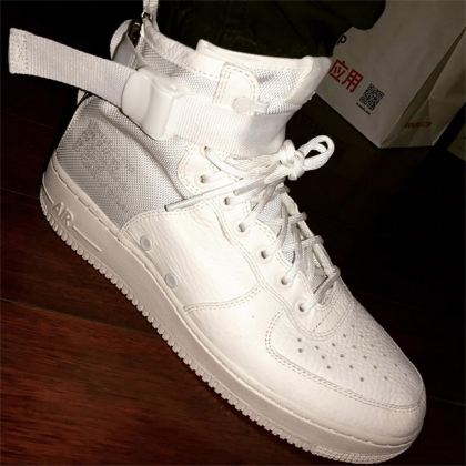 nike sf af1 mid white