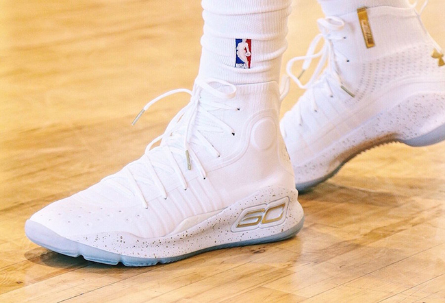 curry 4 grade school white and gold