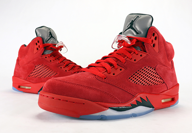 suede red 5s