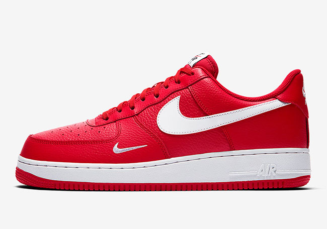 nike air force 1 with red swoosh