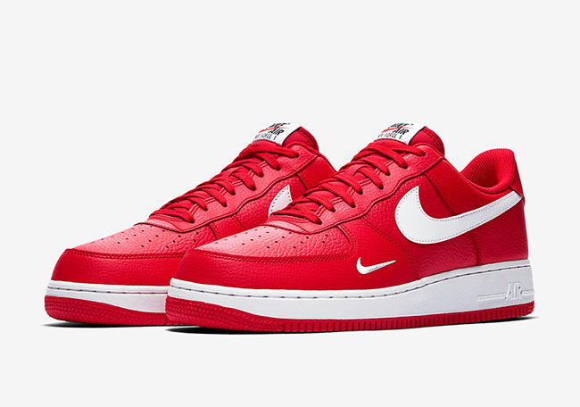 air force 1 red nike sign