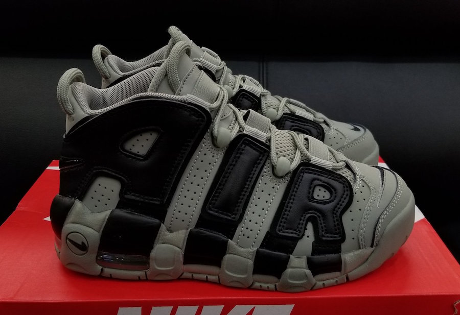 nike air uptempo green and black