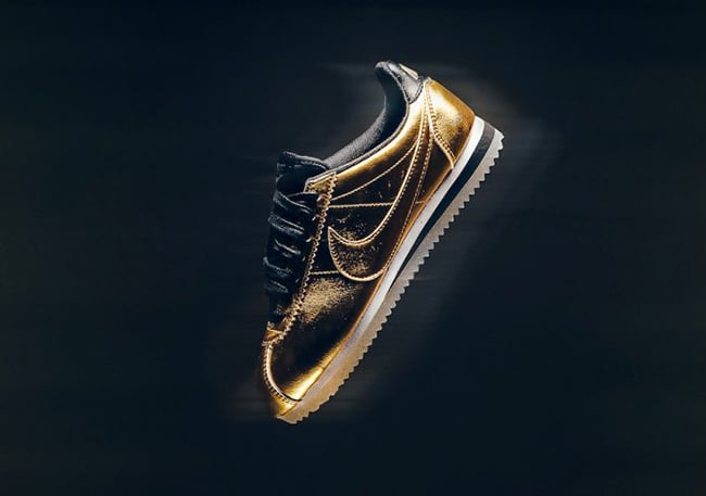 Nike Cortez Metallic Gold Black 902854 
