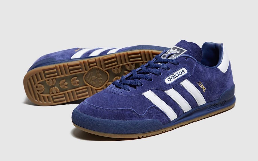 adidas jeans blue suede