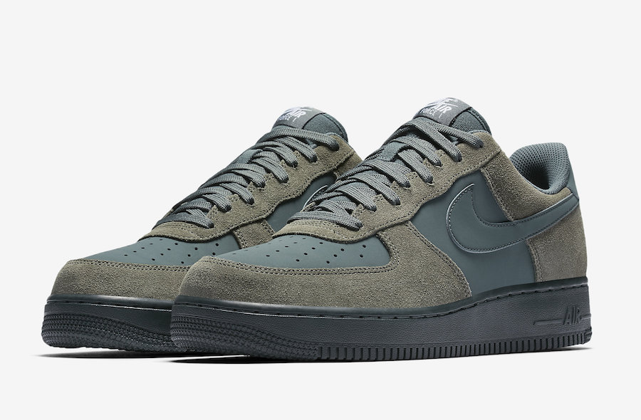 nike air force 1 low green suede