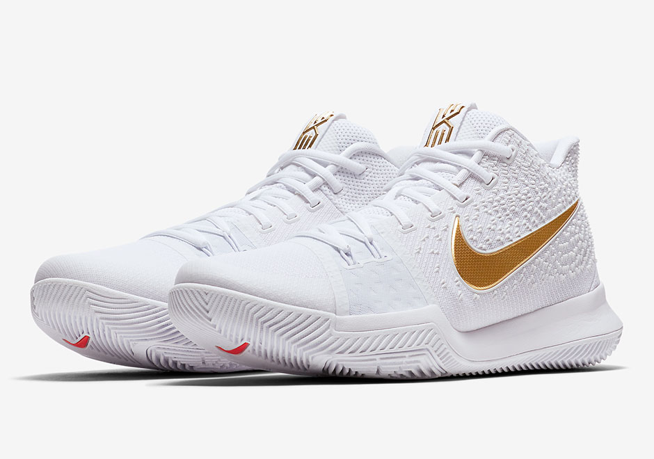 kyrie 3 white and gold cheap online