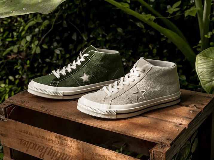 Converse One Star Mid Shadow Green 
