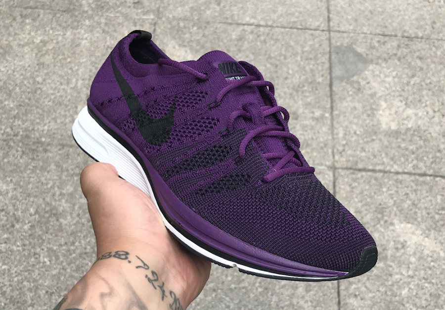 Nike Flyknit Trainer Purple Olive 