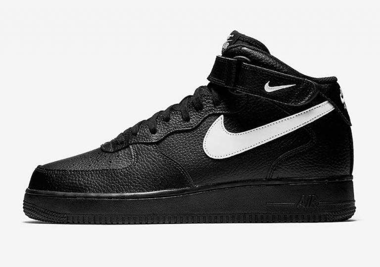 Nike Air Force 1 Mid Black Leather Pack | SneakerFiles