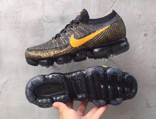 grey and yellow vapormax