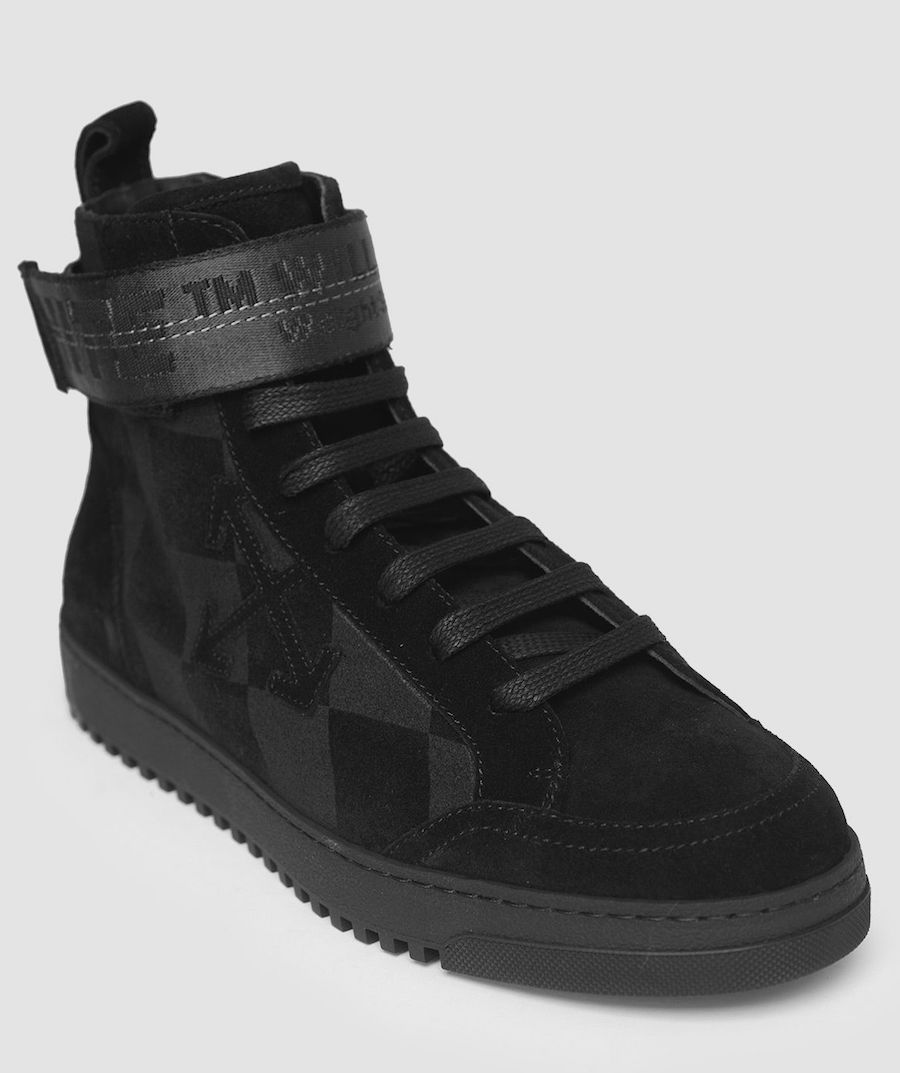OFF-WHITE Black High Top Sneakers | SneakerFiles