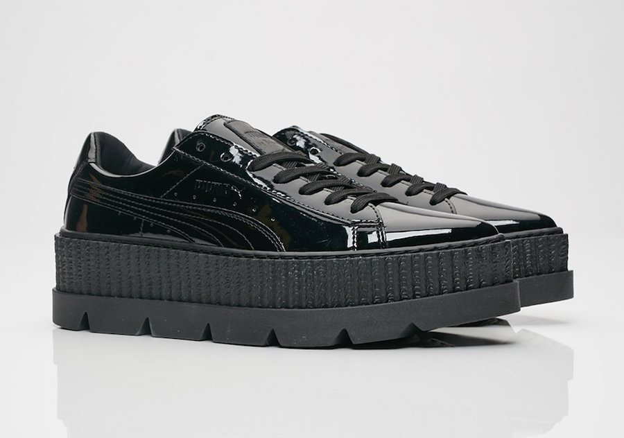 puma x fenty patent creepers in gray