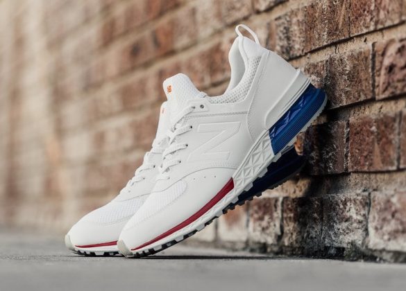 new balance red white and blue