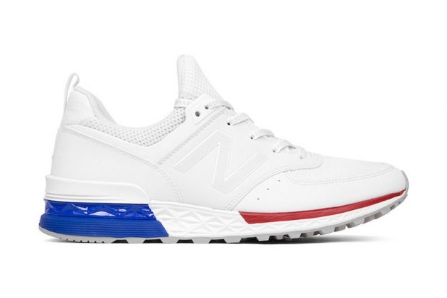 new balance red white and blue