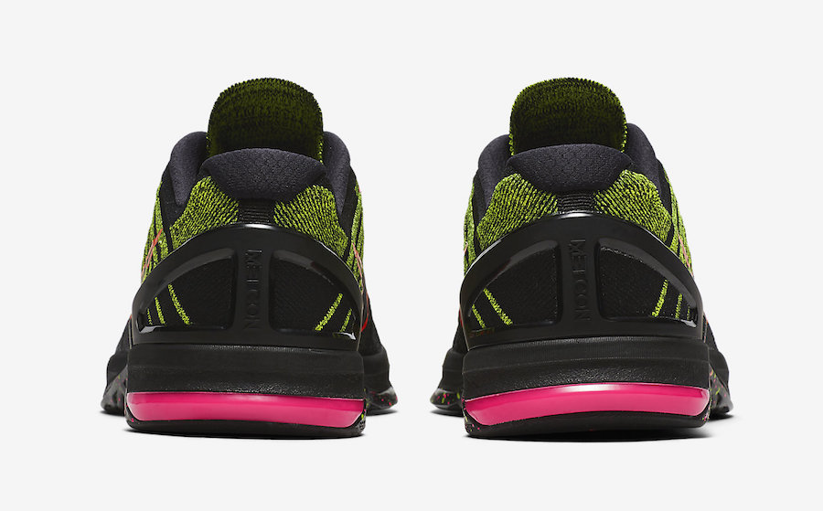 Nike Metcon DSX Flyknit Black Pink Volt 