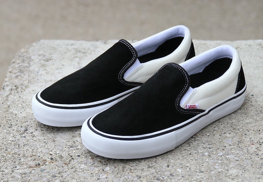 the black and white vans