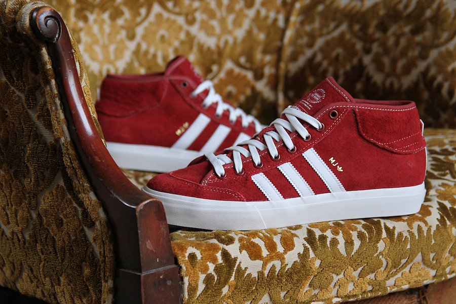 adidas red suede