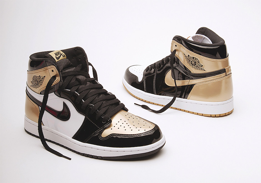 Air Jordan 1 Top 3 Black Gold Patent Leather Sneakerfiles