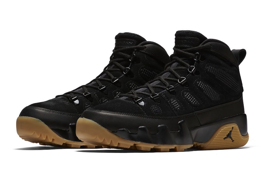 black jordan 9 boots