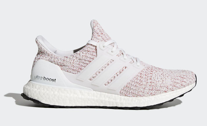 ultra boost candy cane on feet
