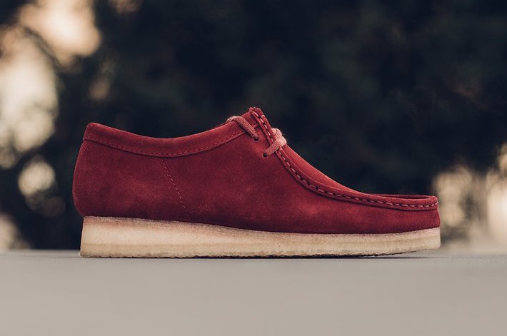 Clarks Wallabee Boot Red Suede | Iicf