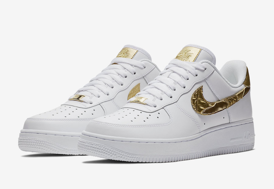 Nike Air Force 1 CR7 Gold Patchwork 