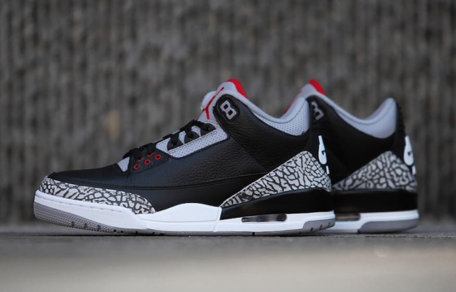 Air Jordan 3 Og Black Cement 2018 Release Date 