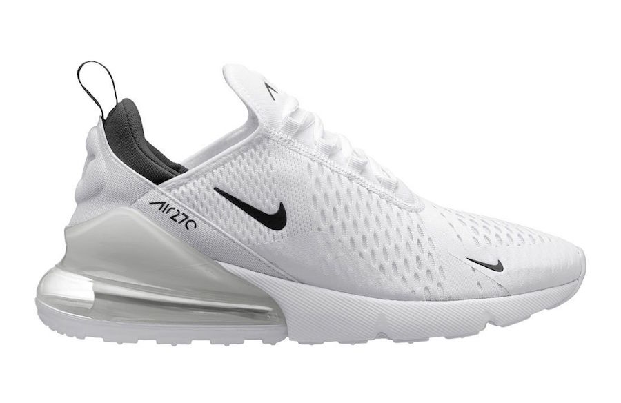 air max 270 white and gray