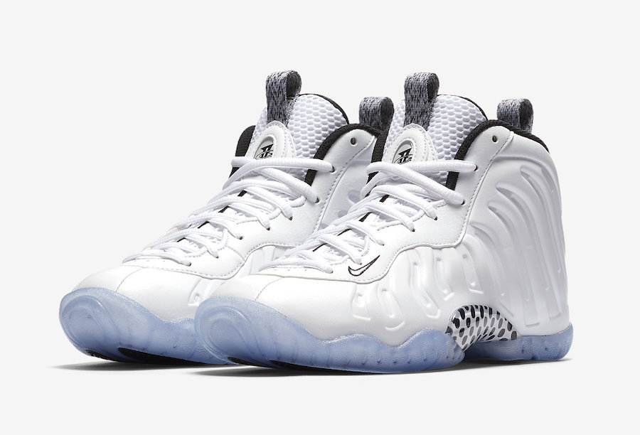 nike little posite one white and black