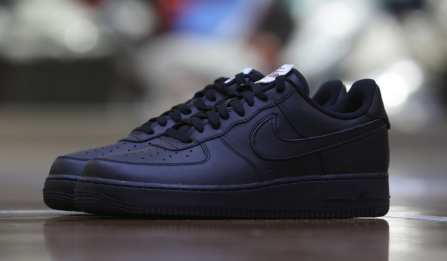 all black air force 1's