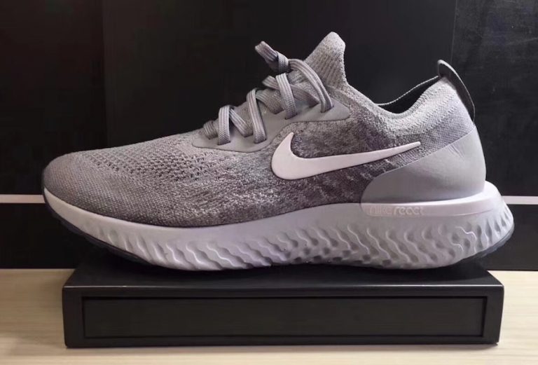 nike epic react flyknit gray