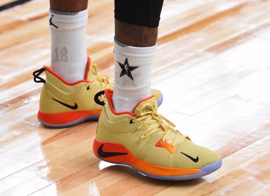 paul george yellow shoes