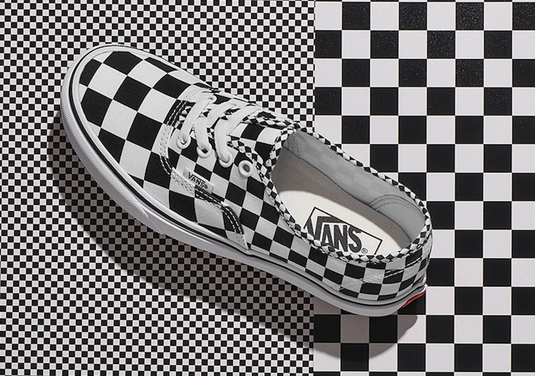 mix checkerboard vans