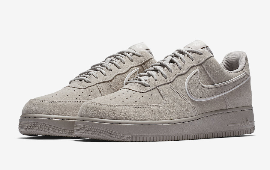 gray suede air force ones