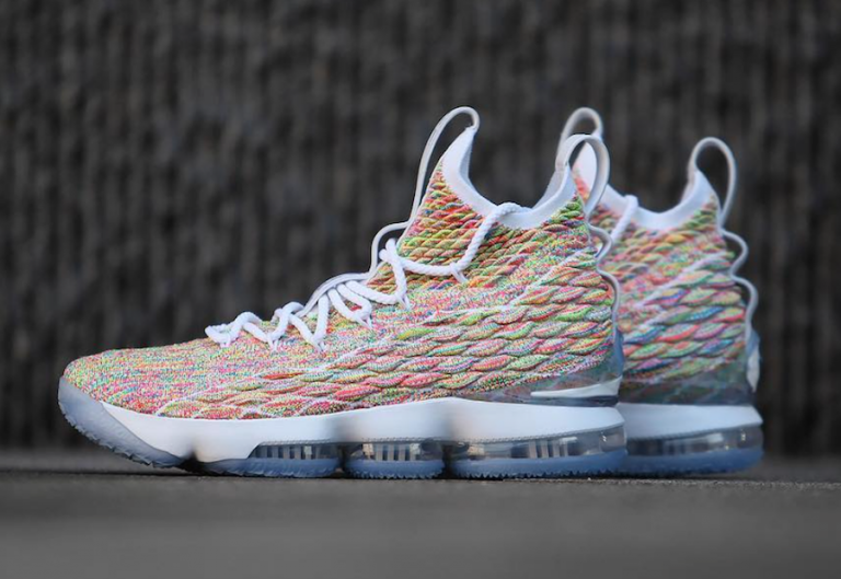 lebron 15 rainbow shoes