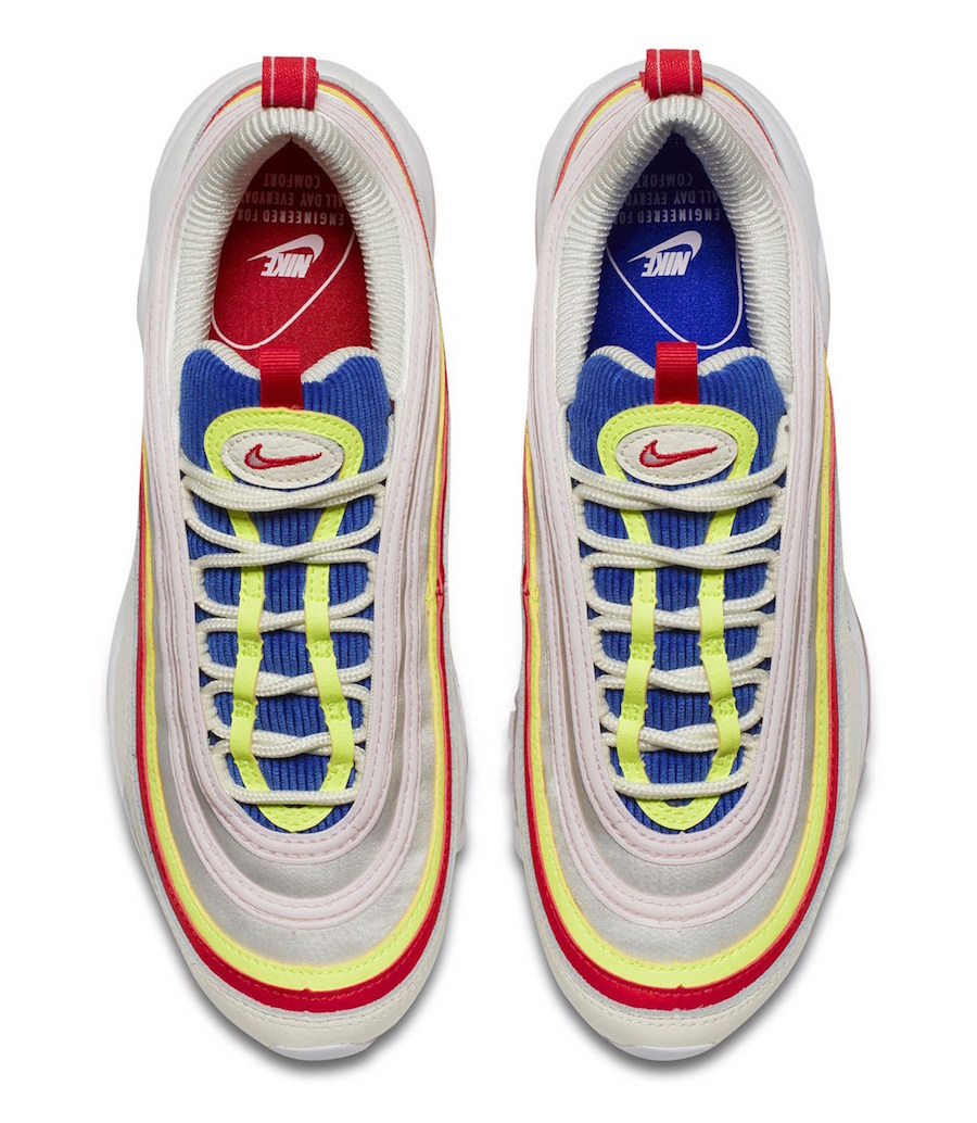 yellow and blue air max 97