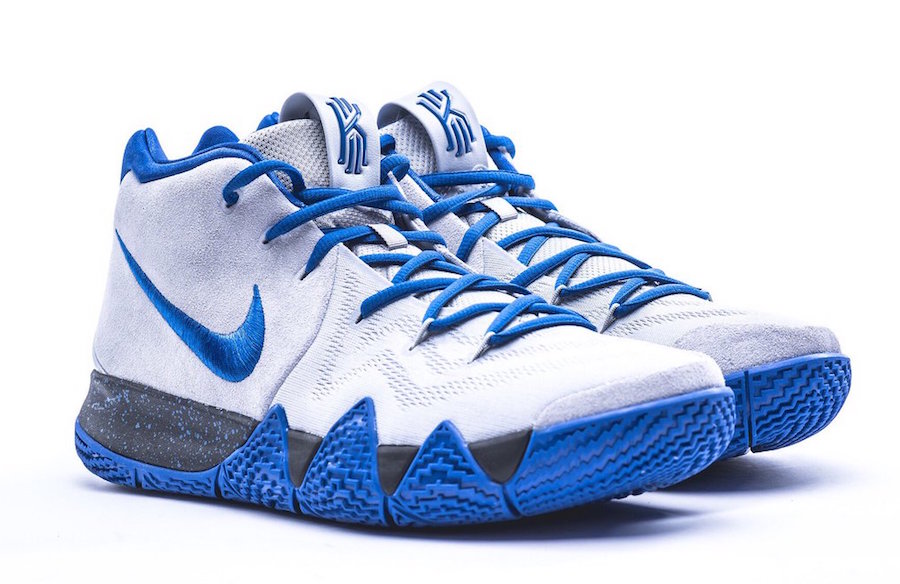 blue and white kyrie 4