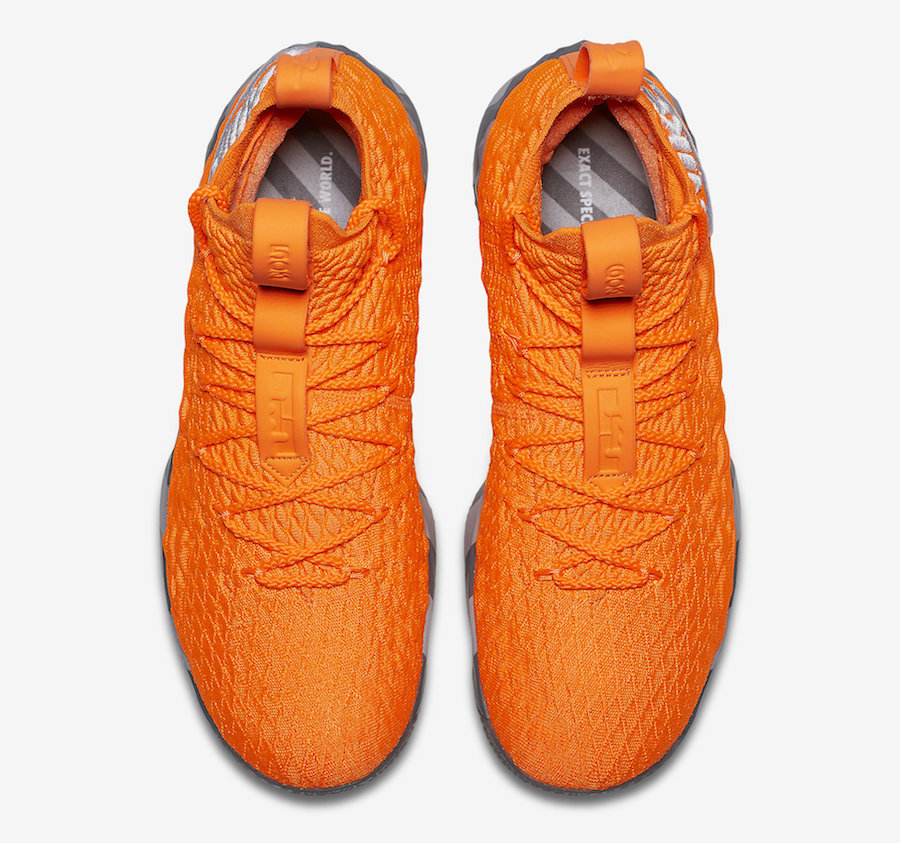 orange lebron 15