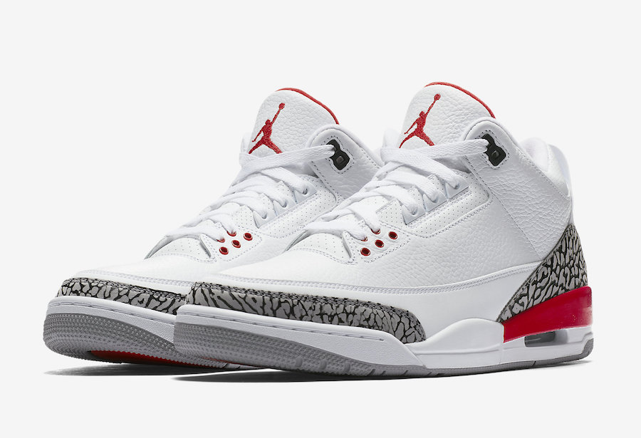 jordan 3 red and white