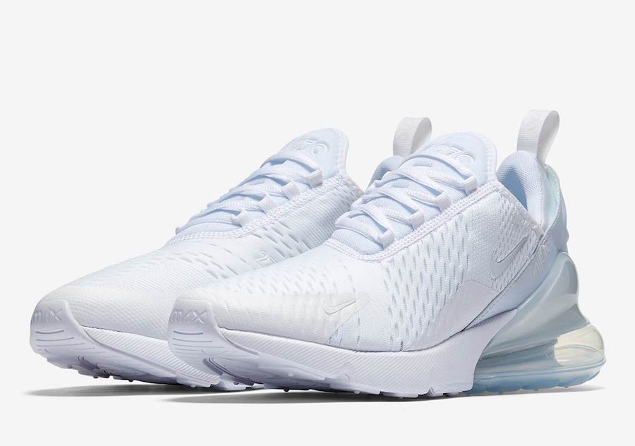 white nike with air bubble