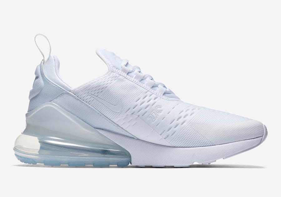 white nike with air bubble